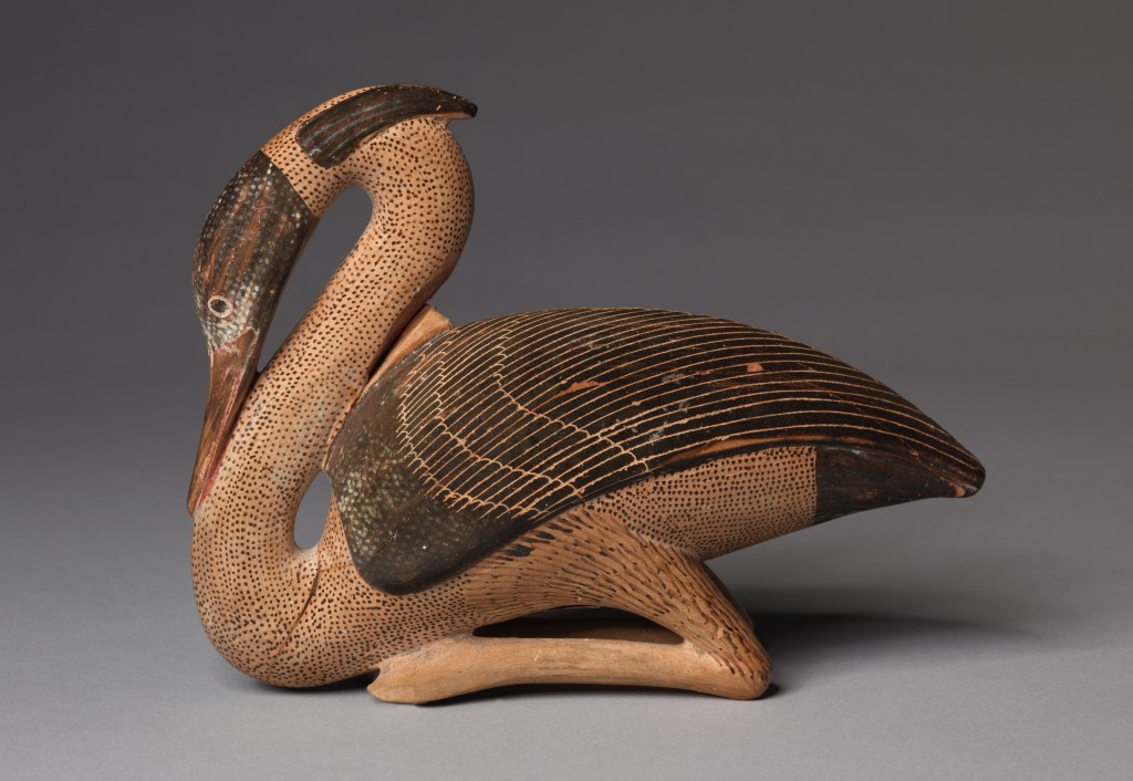 Greek Pottery: Milesian Heron-Shaped Perfume&nbsp;Bottle