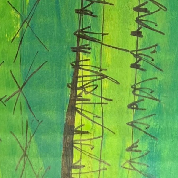 Cardboard Fables: The Saguaro spoke to the Sky, standing&nbsp;defiant